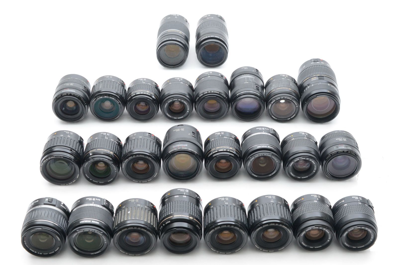 ジャンク Canon キヤノン EFレンズまとめ EF75-300 USM III 135 2.8 28-80 IV 90-300など 34251026