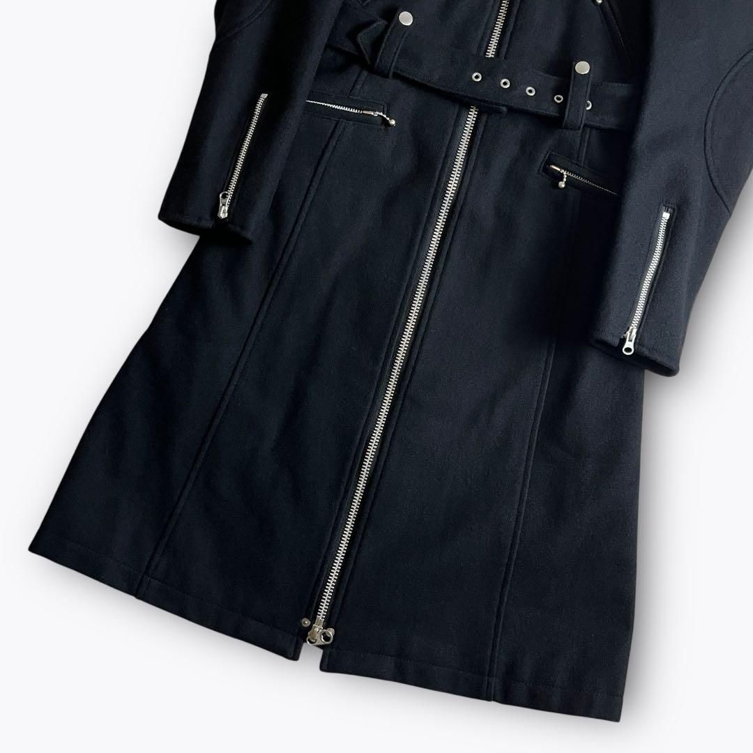 07AW】ジュンヤワタナベコムデギャルソン ウールライダースコート