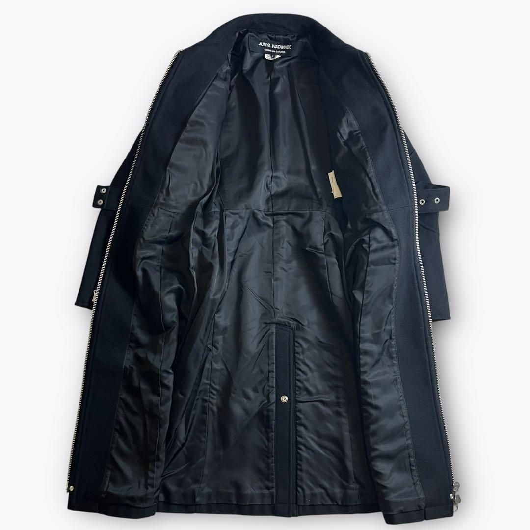 コムデギャルソン ジュンヤワタナベ コート 07AW】ジュンヤワタナベコムデギャルソン ウールライダースコート