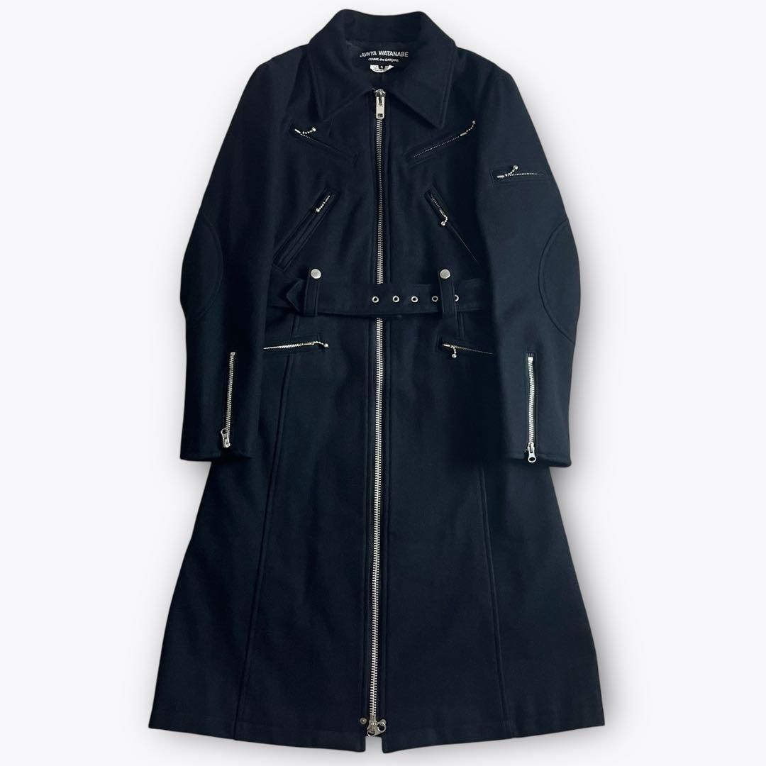 未使用級✨️コムデギャルソン ジュンヤワタナベ 21-22AW ダッフルコート 07AW】ジュンヤワタナベコムデギャルソン ウールライダースコート