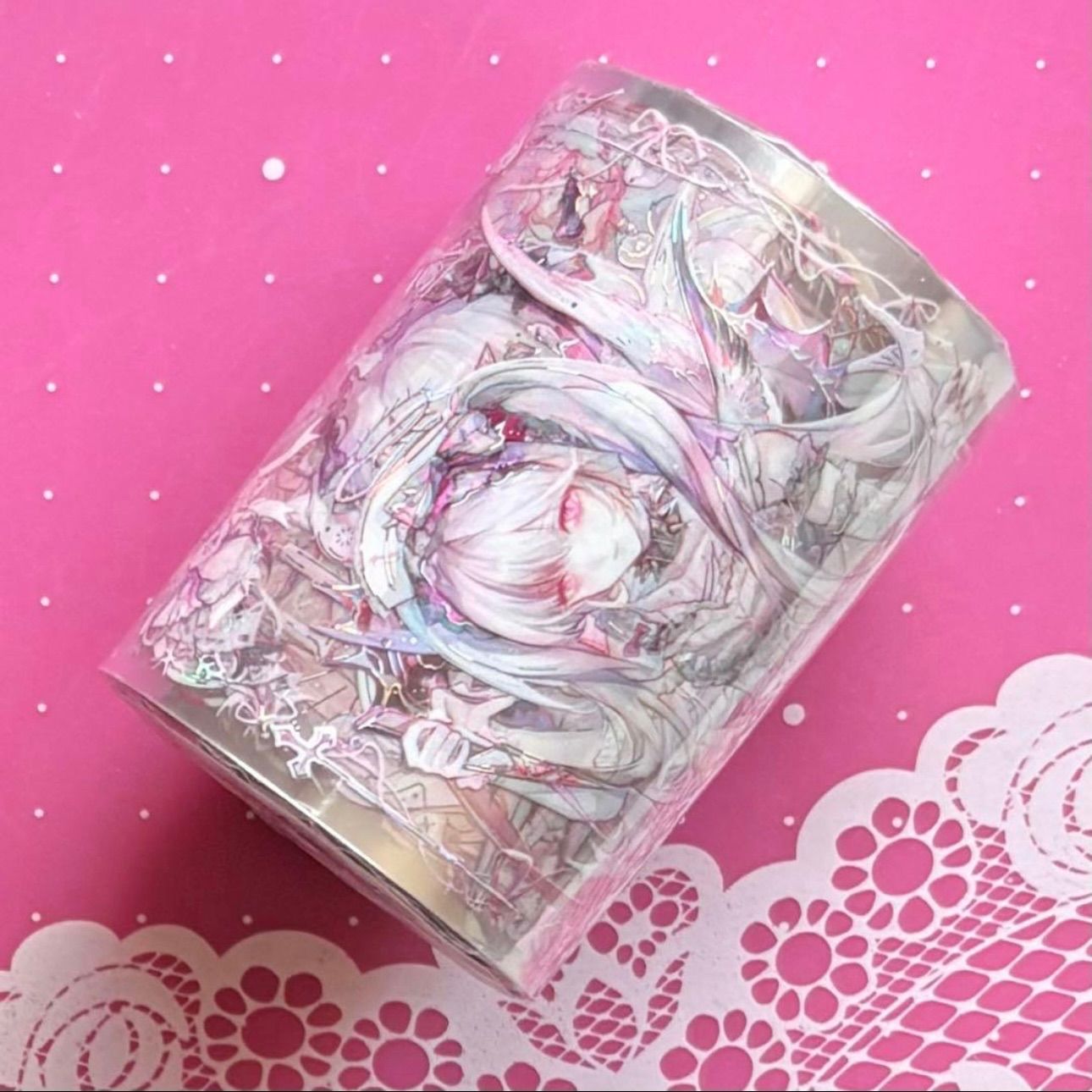 贝壳银 6.5cm×10m 甜吻 海外マスキングテープ 海外マステ 人物 - メルカリ