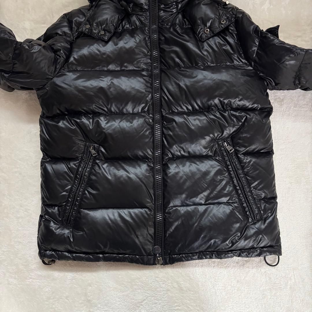 Lサイズ　MONCLER MAYA ダウンジャケット　ブラック　黒　3号表記 Lサイズ MONCLER MAYA ダウンジャケット ブラック 黒 3号表記 - メルカリ