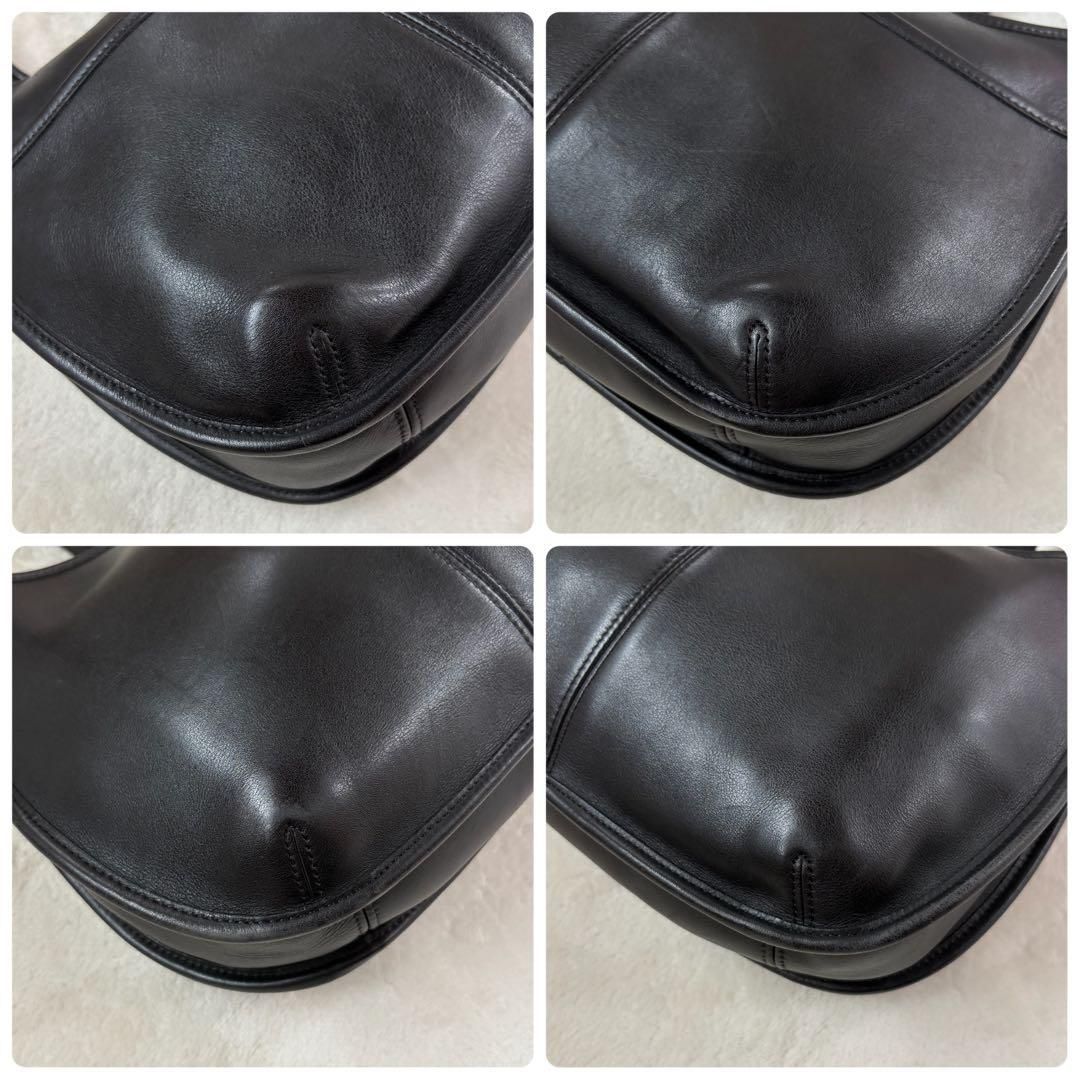 極美 Vintage Coach Ergo Shoulder Bag Black - メルカリ