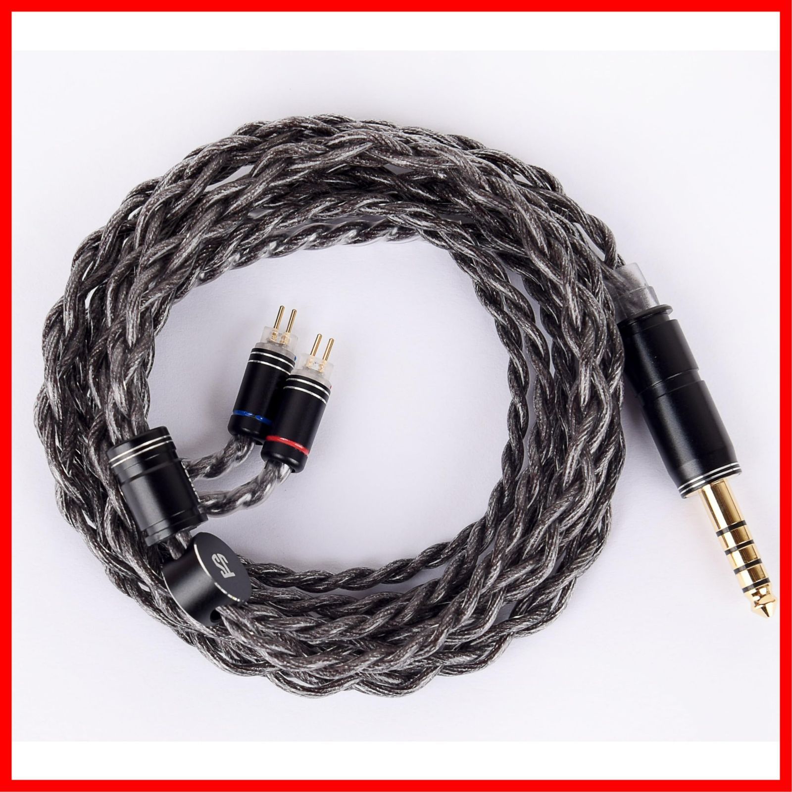 JSHiFi-Obsidian】2pin4.4mmリケーブル グラフェン線材 CIEM 2pin 0.78