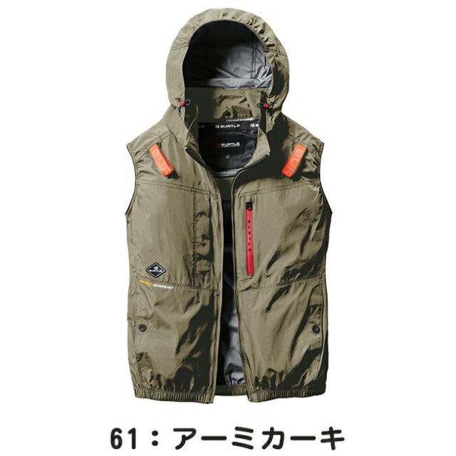 種類5：35：ブラック/XL バートル BURTLE 空調ウェア 【ac2084】 ベスト｜ 新作 新商品 新モデル おしゃれ かっこいい カジュアル メンズ レディース 空調 涼しい エアー クラフト 夏 クール 熱中症 対策 大きいサイズ ハイバック ヘル