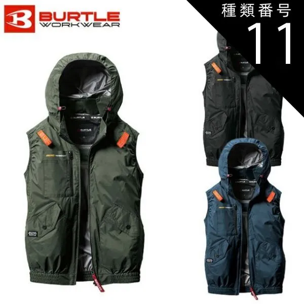 種類11：35：ブラック/XL バートル BURTLE 空調ウェア 【ac2074