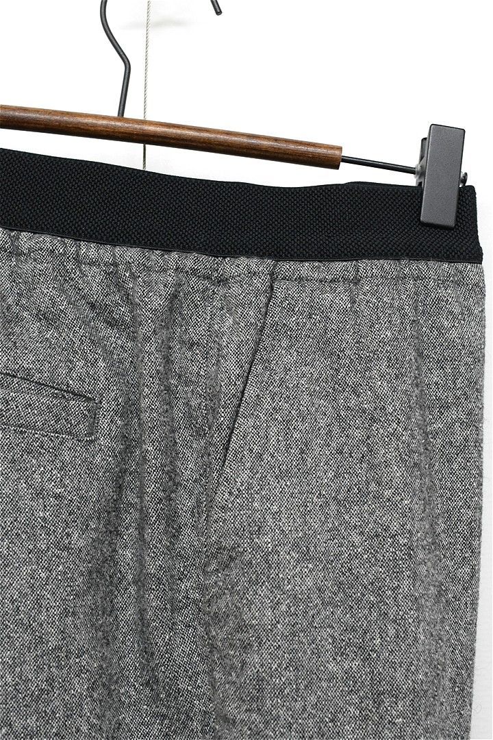  Q 368 NUMBER M ツイード イージーパンツ ウエストゴム 46 グレー ワイドパンツ イージーパンツ パンツ