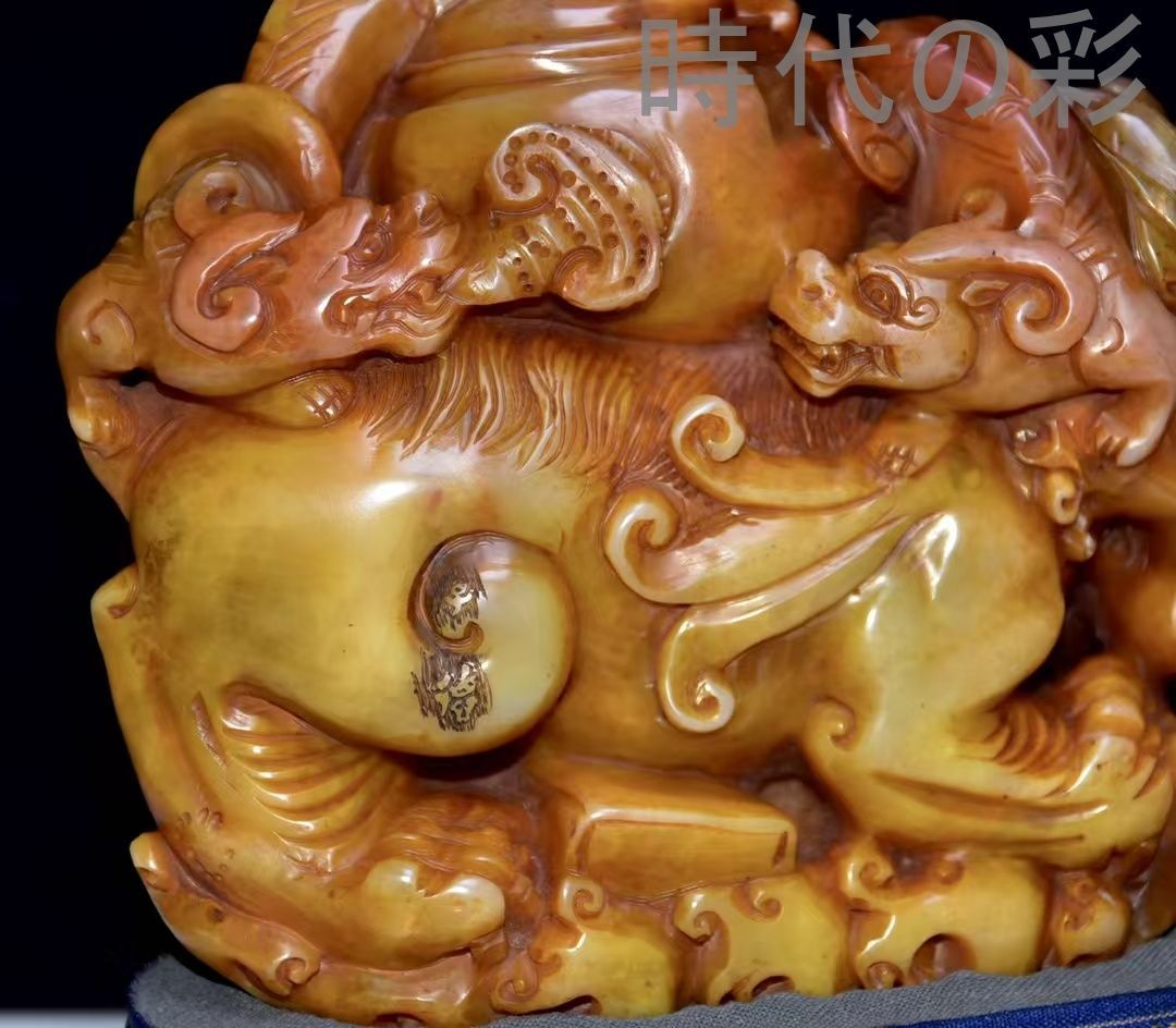 中国古美術 早期收藏 寿山田黄石 彫刻擺件 名家手彫 包漿老氣 無裂逸品