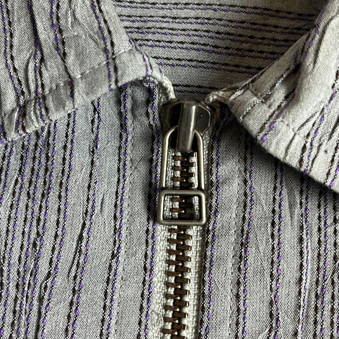 17ss ISSEY MIYAKE MEN カラーレスストライプジャケット イッセイミヤケメンISSEY MIYAKEMEN カラーストライプリブニット