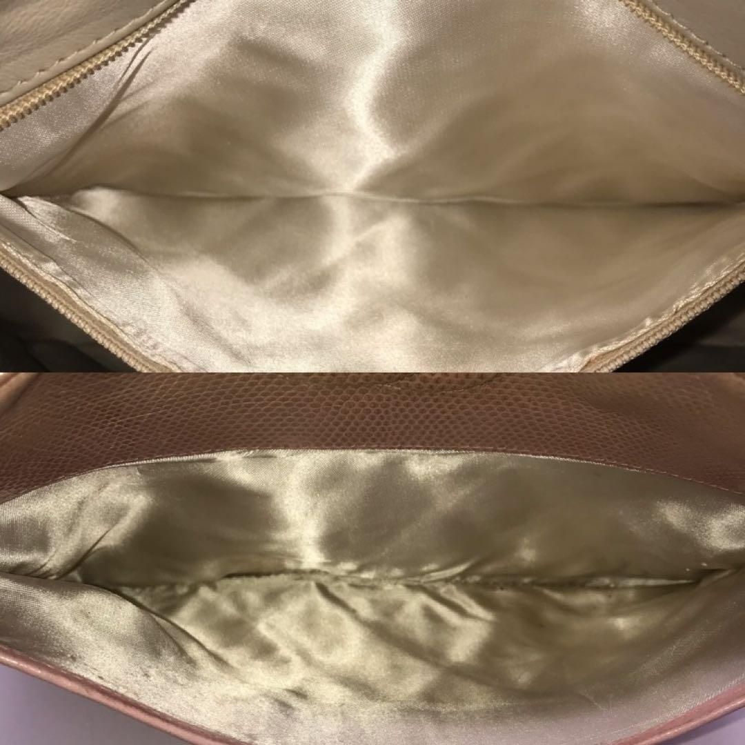 シャネル リザード マトラッセ フリンジ タッセル チェーン ショルダー