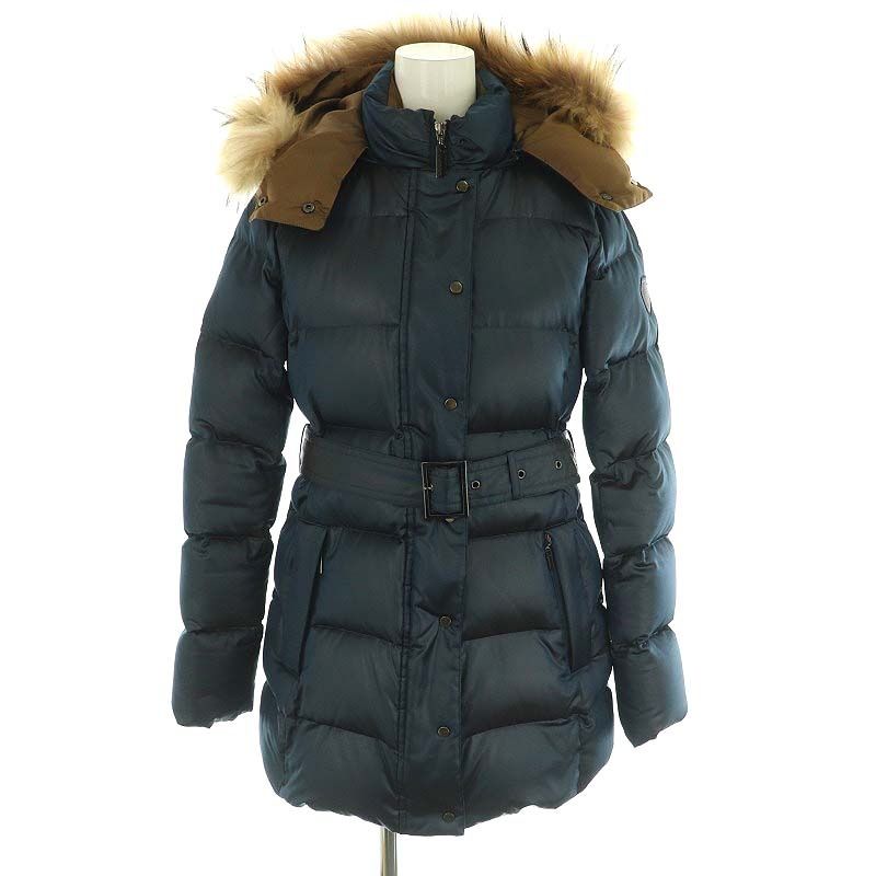 Aquascutum アクアスキュータム ダウンコート ブラウン サイズ8 中古・古着通販】Aquascutum (アクアスキュータム) ダウンコート