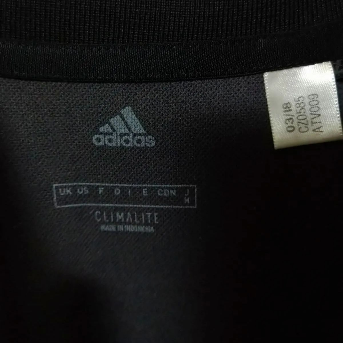 アディダス adidas フルジップアップジャケット レディースM 黒色 杢柄 
