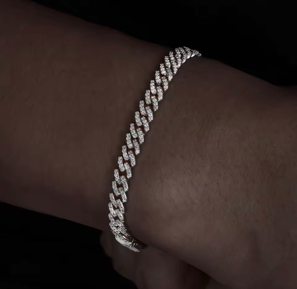 GRA鑑定＆MAX反応｜本物の輝き モアサナイトブレスレット S925 最高級