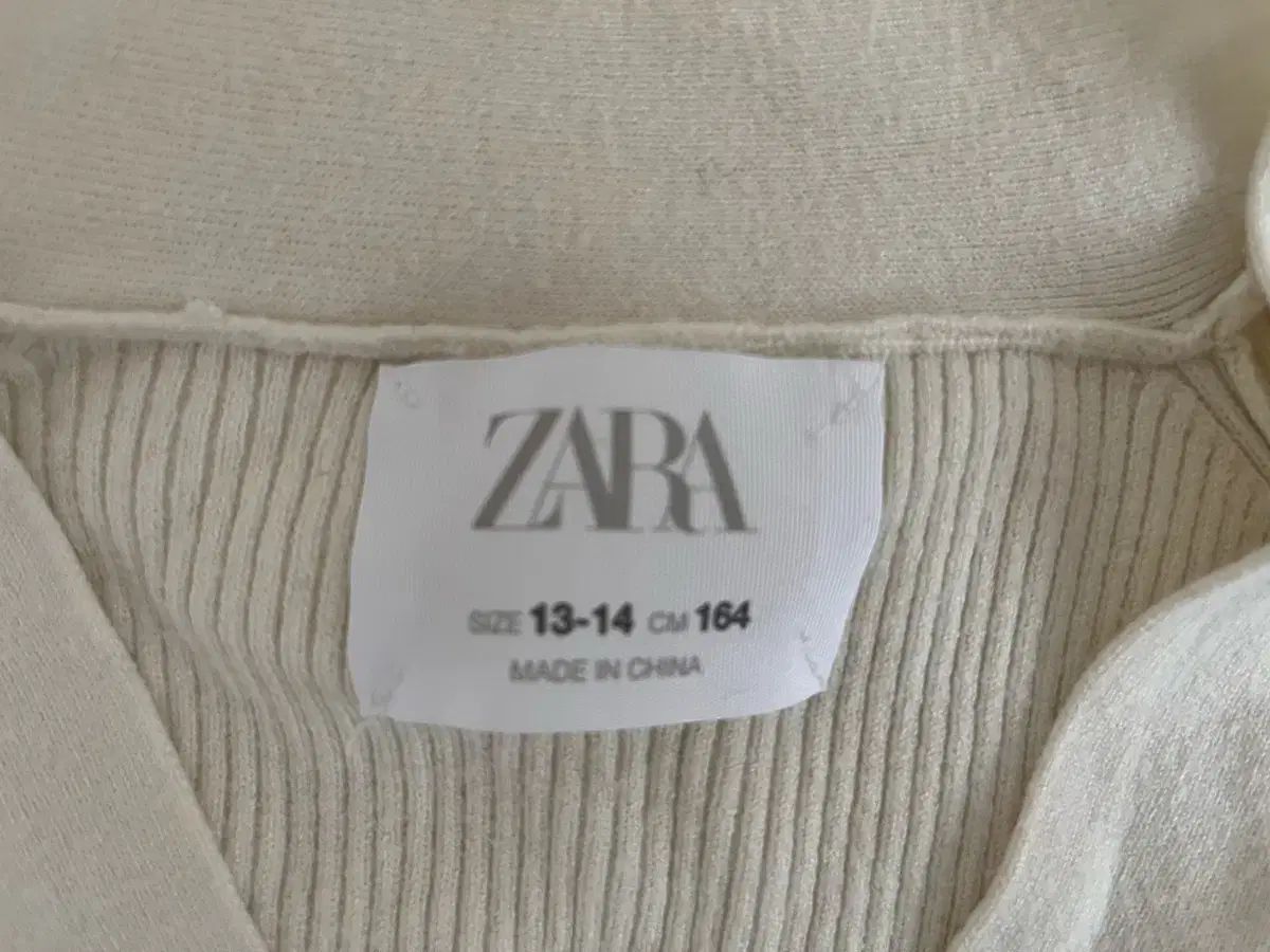 新品️ZARA️KIDS 13-14️カシュクールカーディガン️ベージュ ザラ ZARA カーディガン ニット セーター カシュクール ボリューム