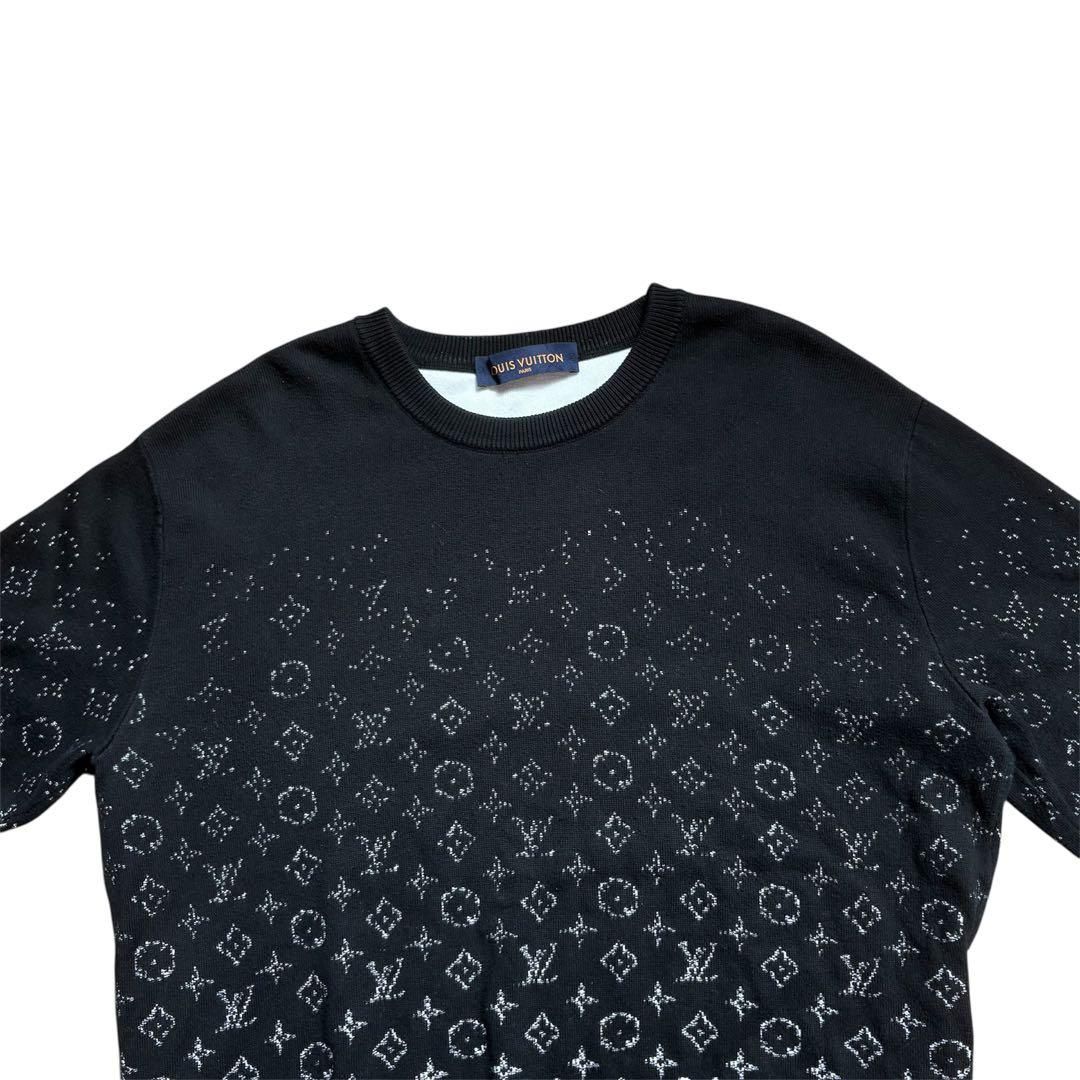 LOUIS VUITTON グラデーション モノグラム 長袖ニット セーター