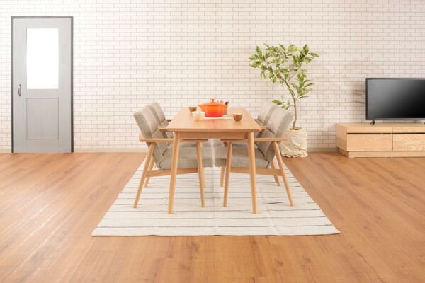 リズダイニングテーブル 北欧スタイル ナチュラル ダイニング 食卓テーブル カフェ デスク 天然木 木製 キッチン リビング 4人掛け おしゃれ シンプル MARWIL-DEMENAGEMENTS_CH