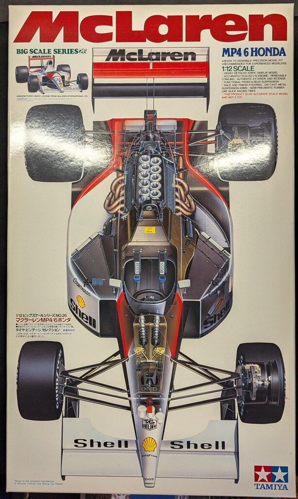 タミヤ 1/12 ビッグスケールシリーズ マクラーレン MP4/6 ホンダ 26