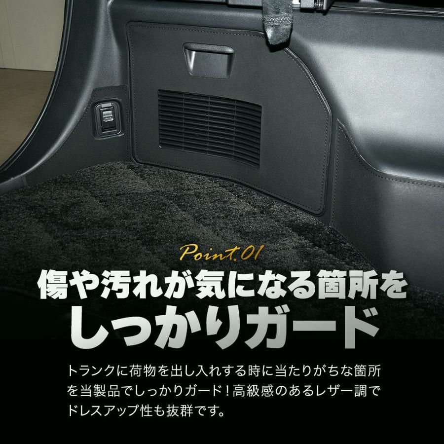 ラゲッジプロテクトシート 6p アルファード ヴェルファイア 40系 内装 ブラック ガード 保護 荷台 傷防止 汚れ防止 キズ隠し