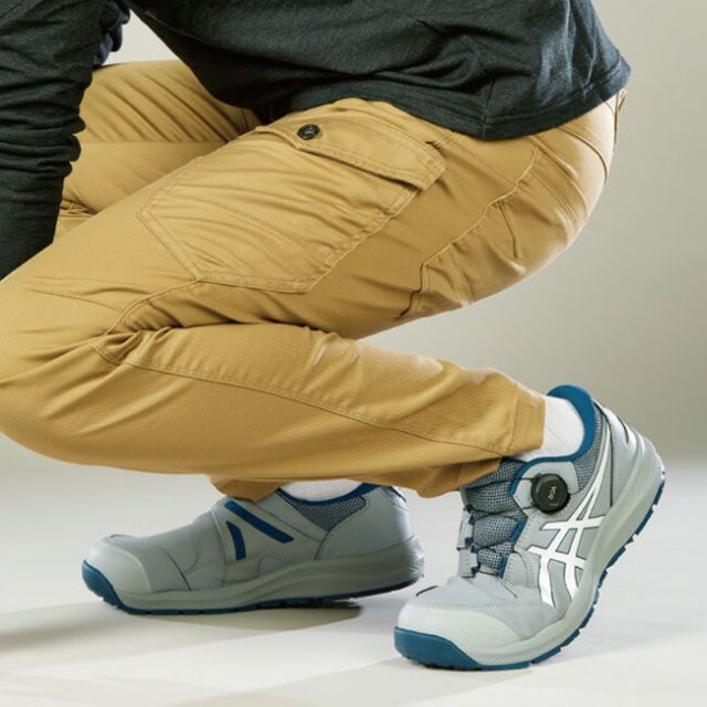 ASICS ウィンジョブCP309 BOA ブラックXガンメタル 26