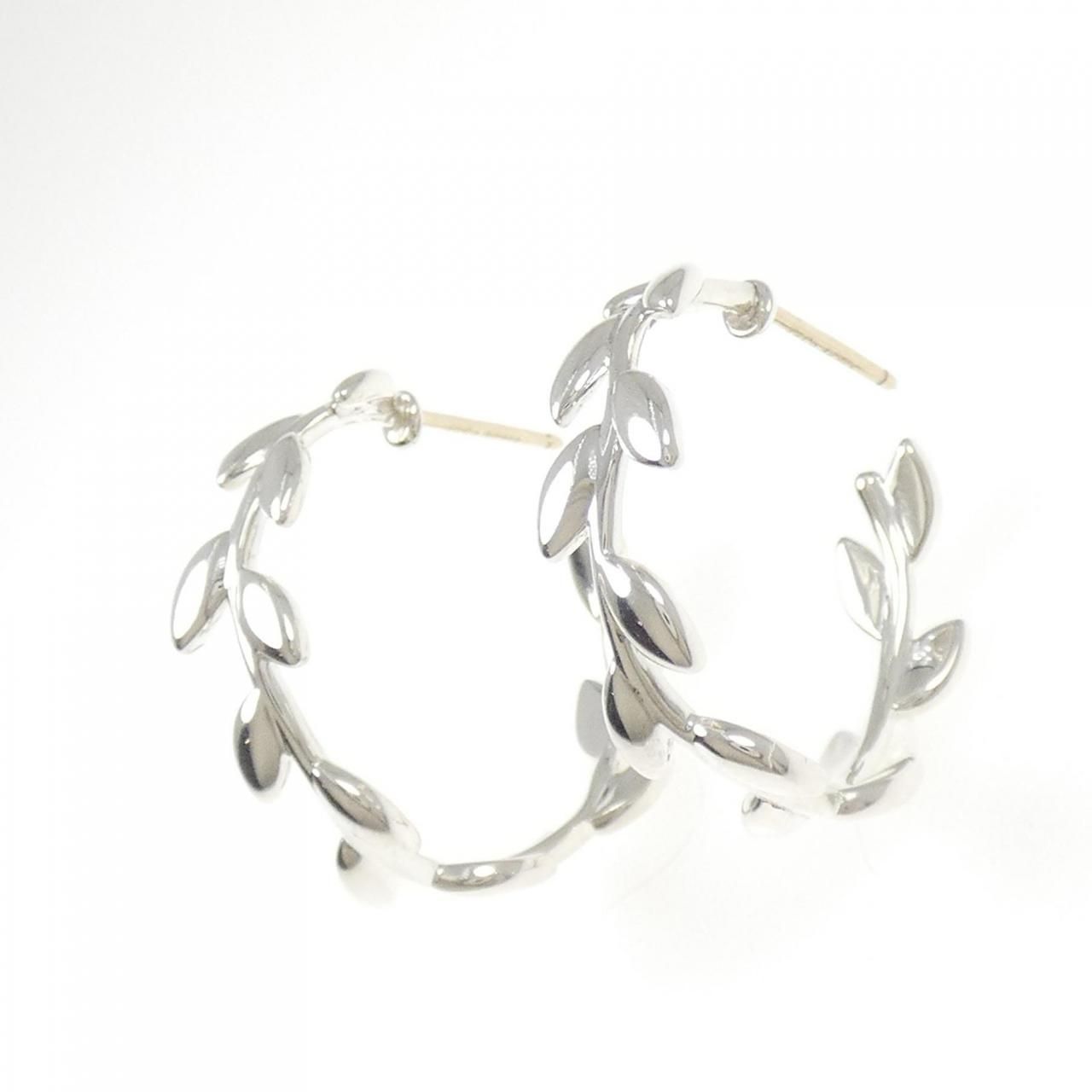 ティファニー オリーブリーフ フープ ピアス