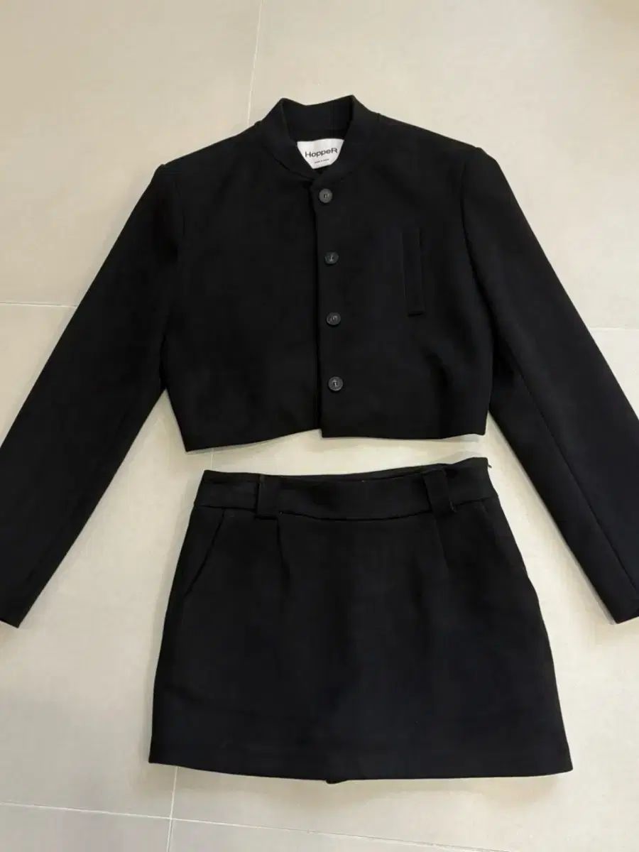 スウェード ジャケット キュロット セットアップ