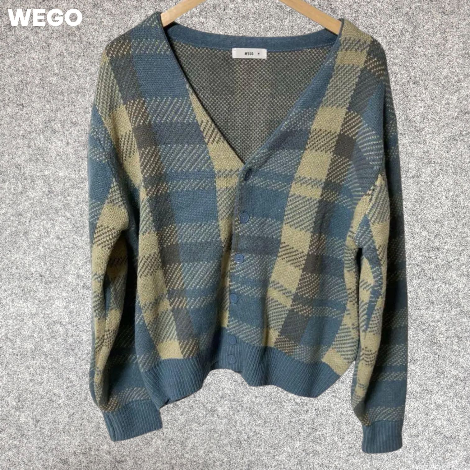 WEGO チェック柄 カーディガン Mサイズ - メルカリ