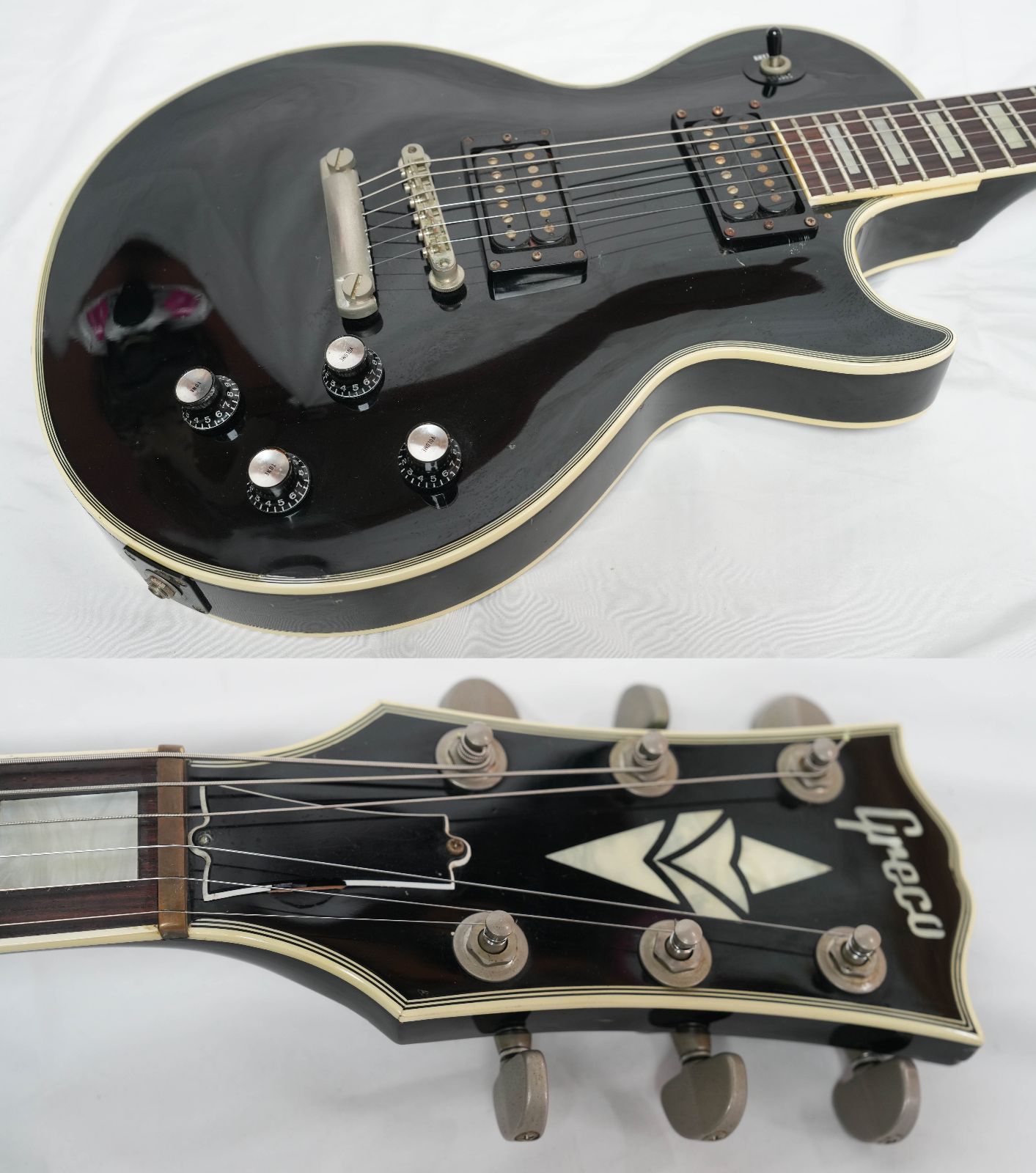 ☆GRECO☆EG68-50 BLK Mint Collection Les Paul Custom 日本製 1984年