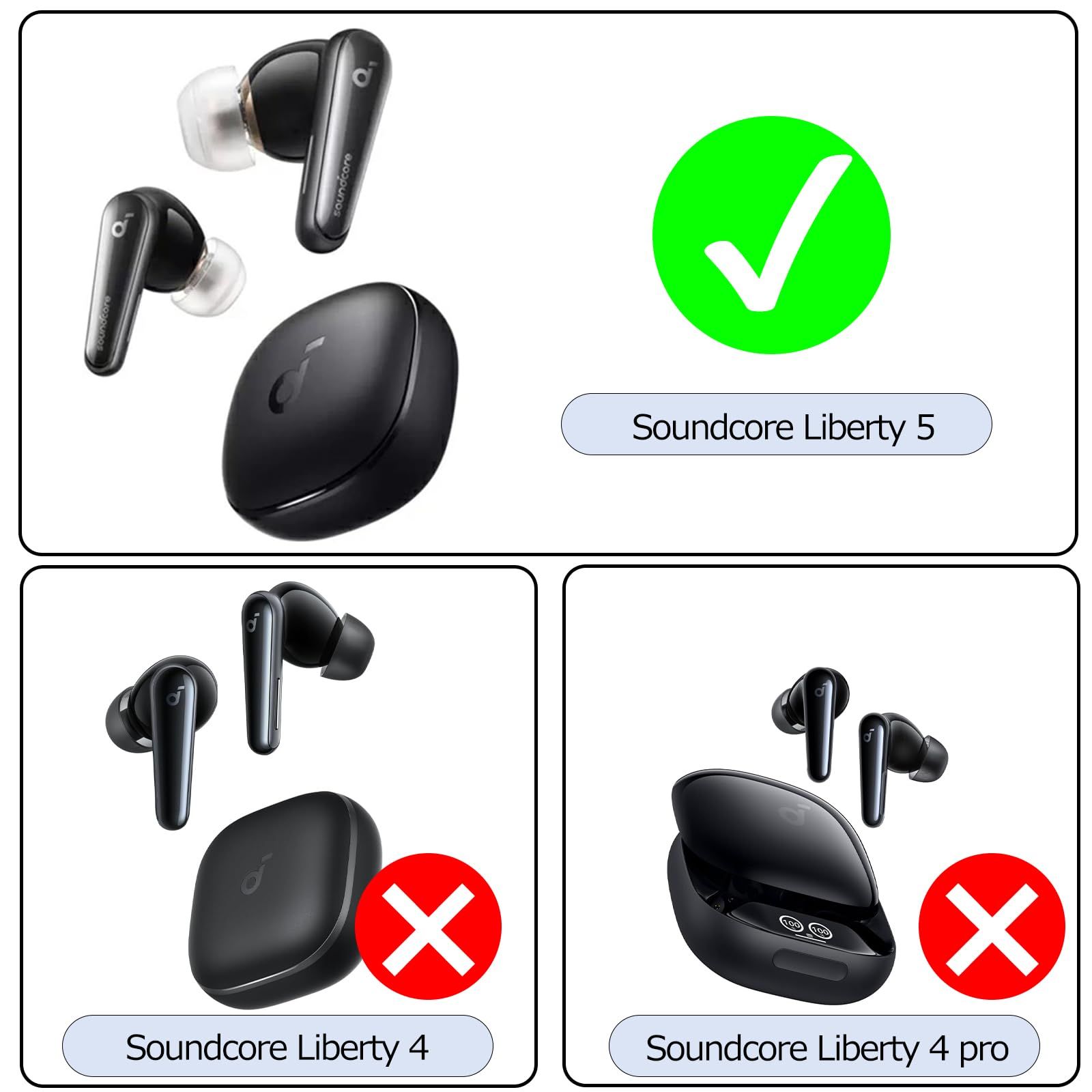 新品 [YOFITAR] for Anker Soundcore Liberty 5 ケース クリア