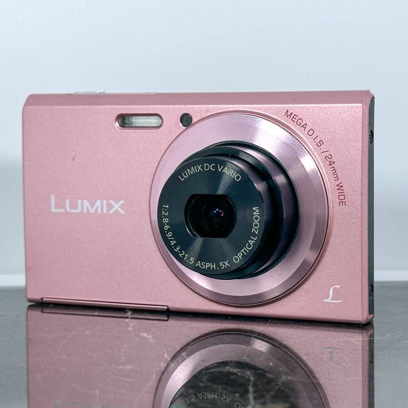 Panasonic LUMIX DMC-FH10 ピンク コンデジ デジカメ 光学5倍ズーム 手ブレ補正付き 向け 動作 済み