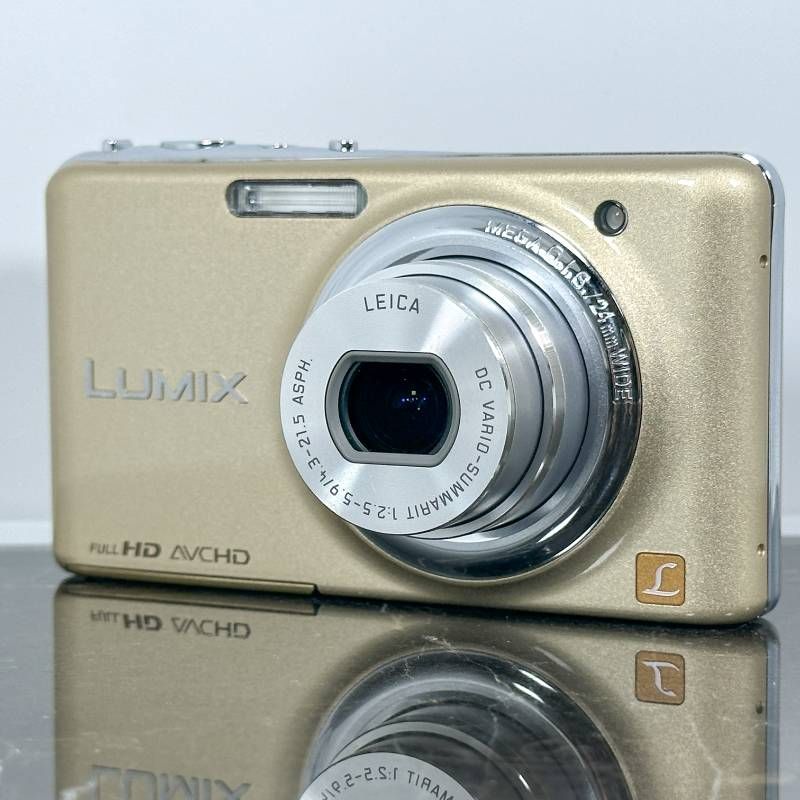 美品】Panasonic LUMIX DMC-FX77 ゴールド（レオパードゴールド