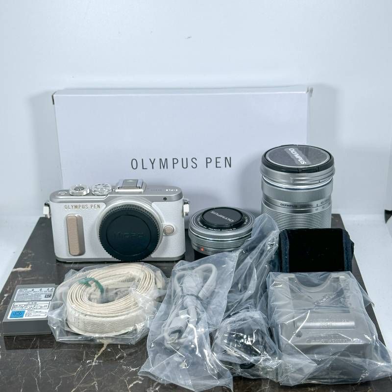オリンパス OLYMPUS PEN E-PL8 EZダブルズームキット [ホワイト] 価格