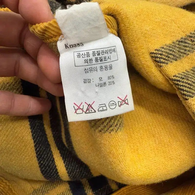 ウール チェックコート