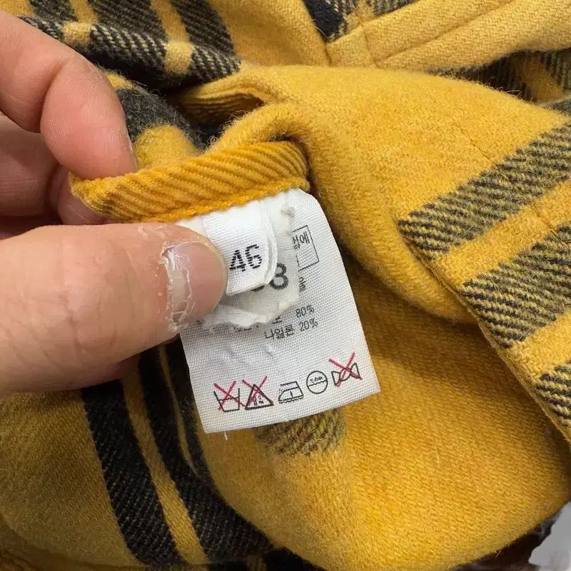 ウール チェックコート