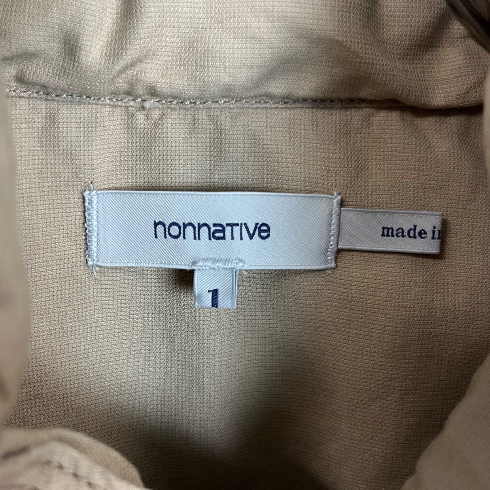 nonnative ノンネイティブ NN-J1902 日本製 綿麻 ダッフルコート