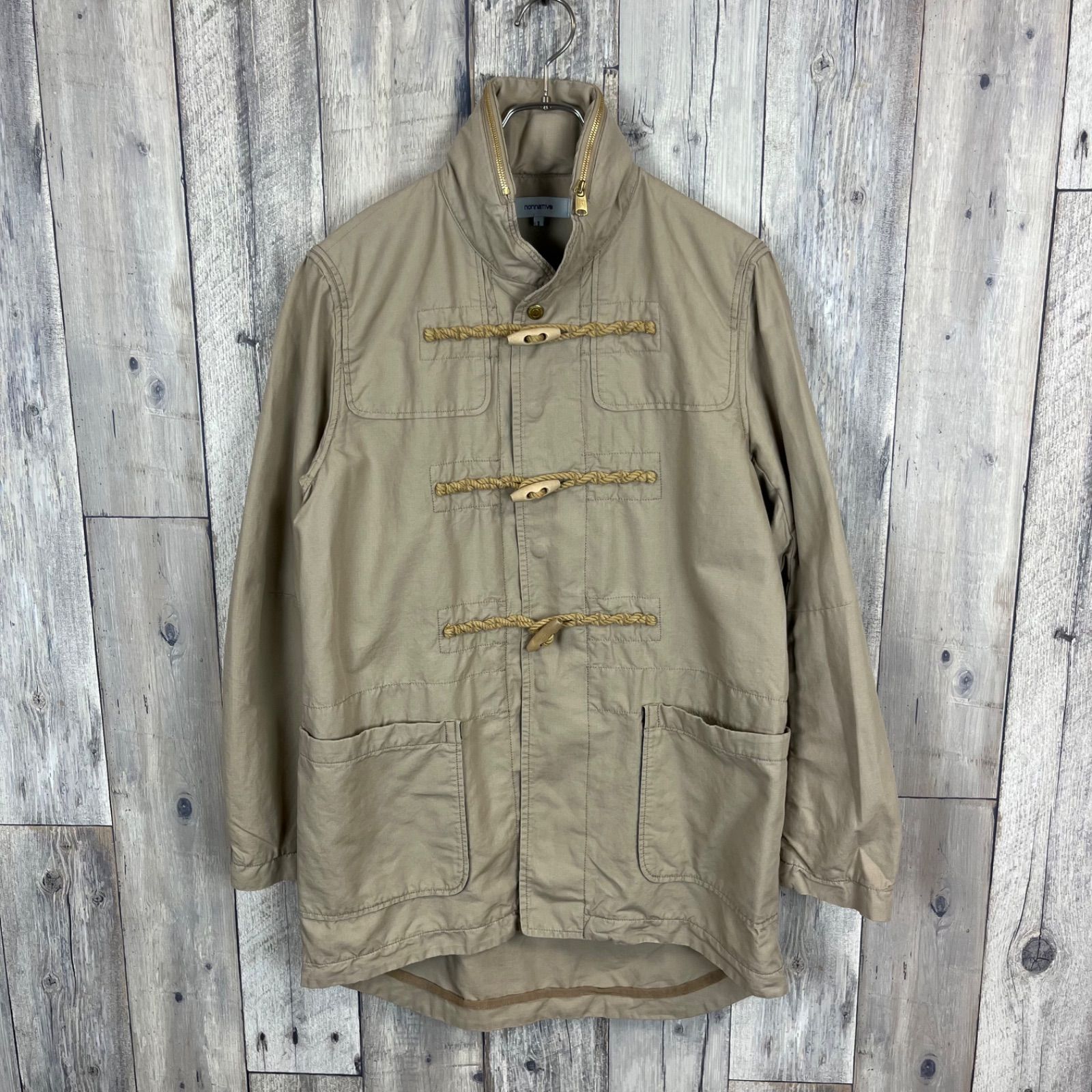 ノンネイティブ　nonnative ベージュ ダッフルコート nonnative ノンネイティブ NN-J1902 日本製 綿麻 ダッフルコート