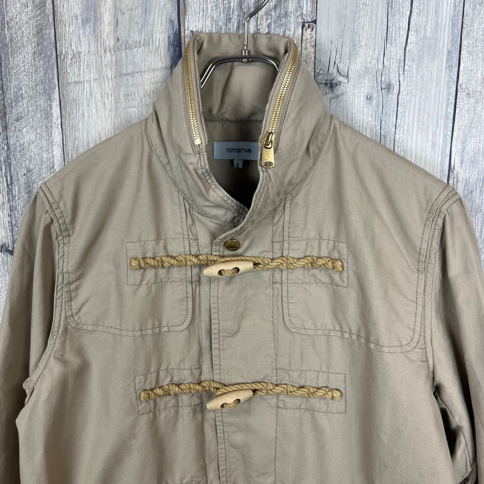 【nonnative】ネイビー ダッフルコート nonnative ノンネイティブ NN-J1902 日本製 綿麻 ダッフルコート