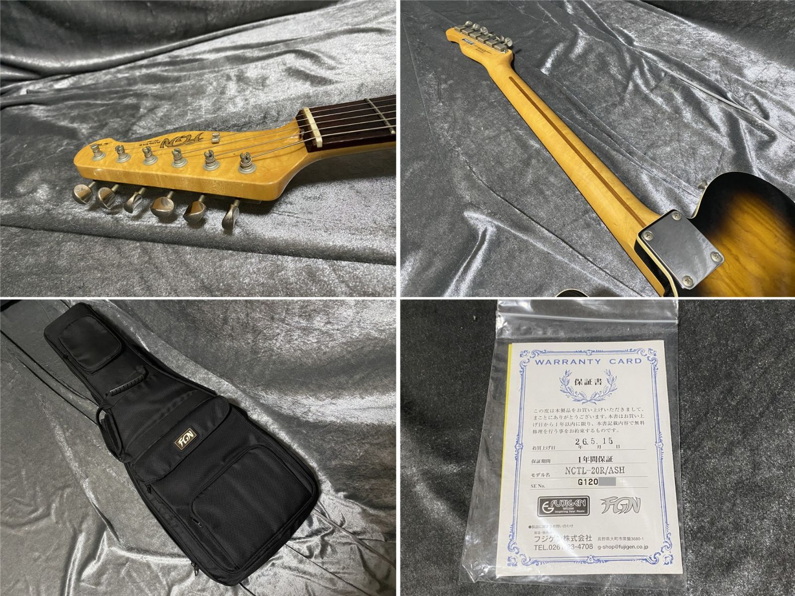 FUJIGEN FGN NCTL-20R/ASH Seymour Duncanピックアップ搭載 国産