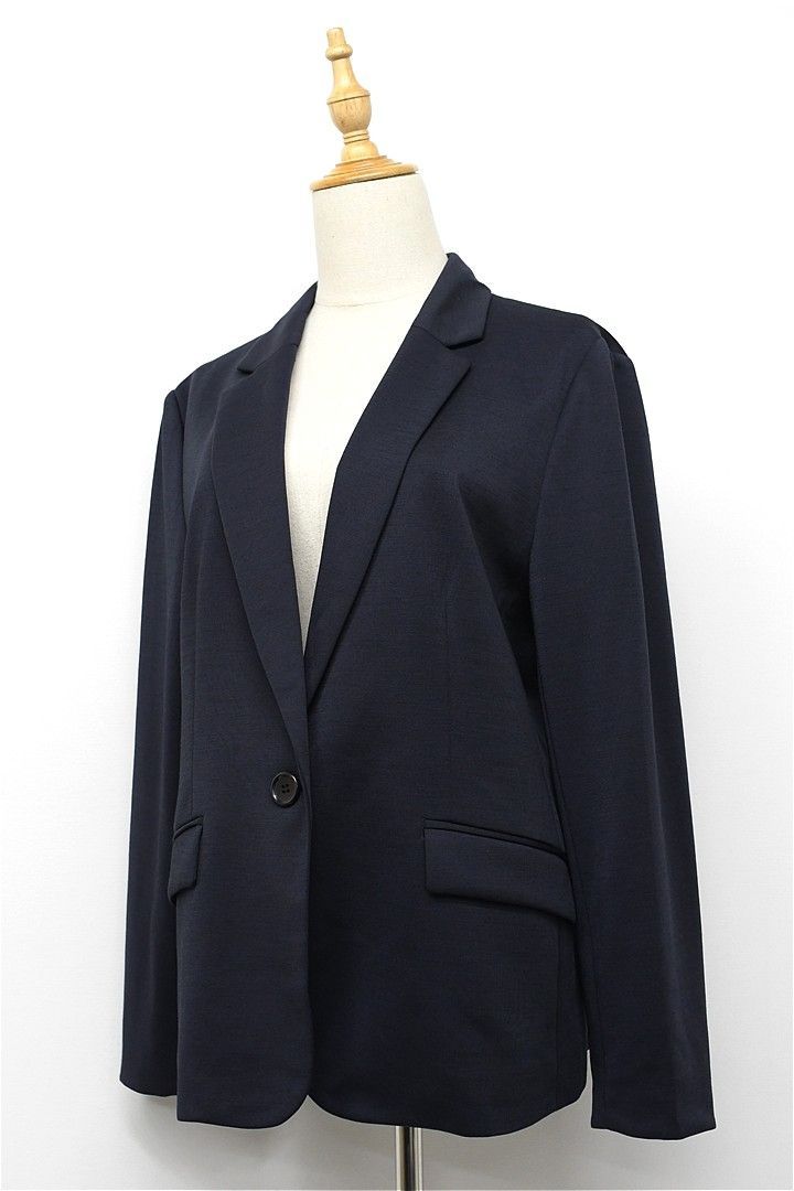 U373 UNTITLED セットアップ パンツスーツ 2L 紺 春秋