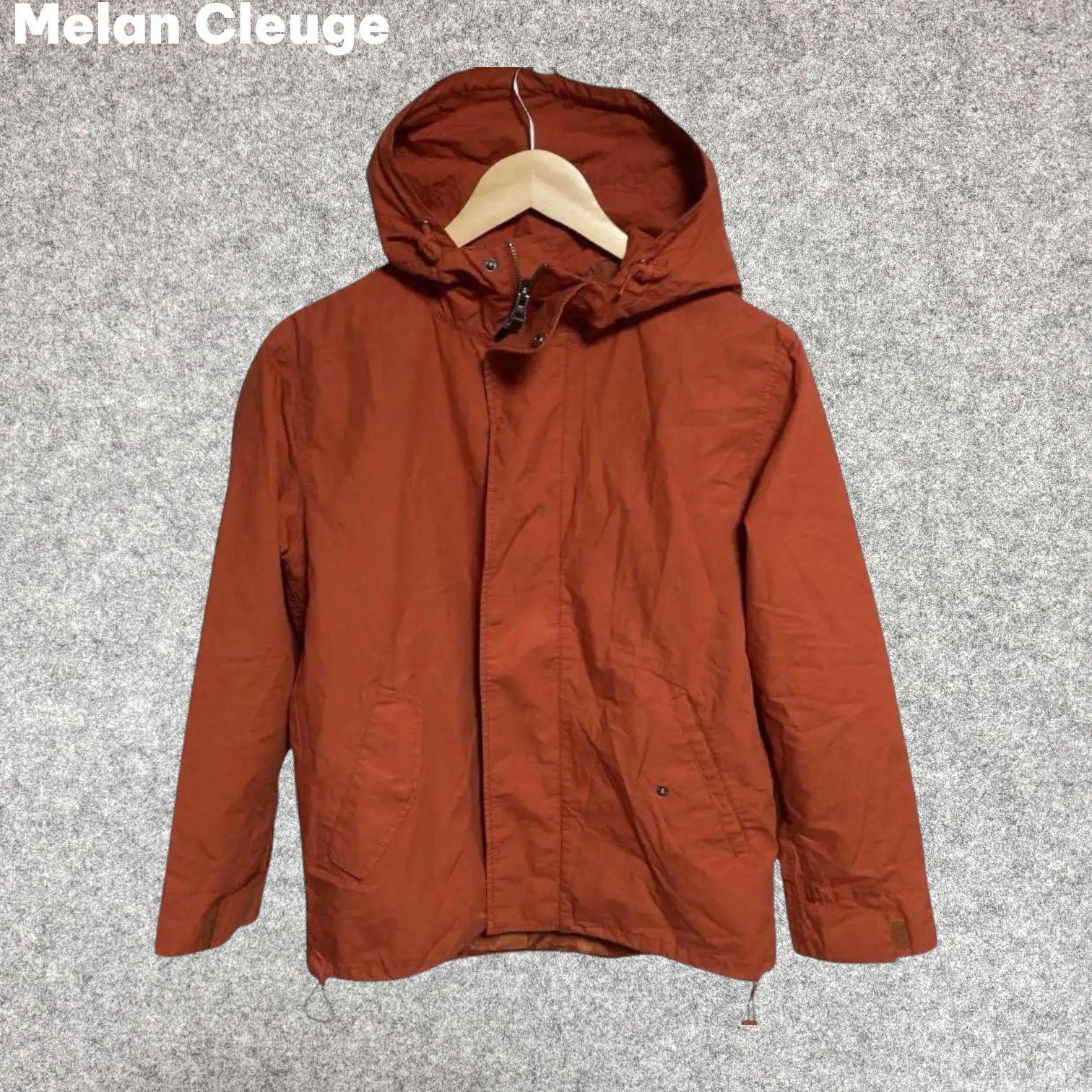 Melan Cleuge オレンジ フード付き マウンテンパーカー Sサイズ - メルカリ