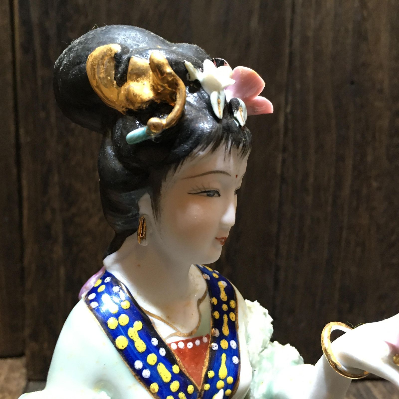 中国四大美女 磁器人形 陶器製人形 雑貨 レトロ 置物 西施 - メルカリ
