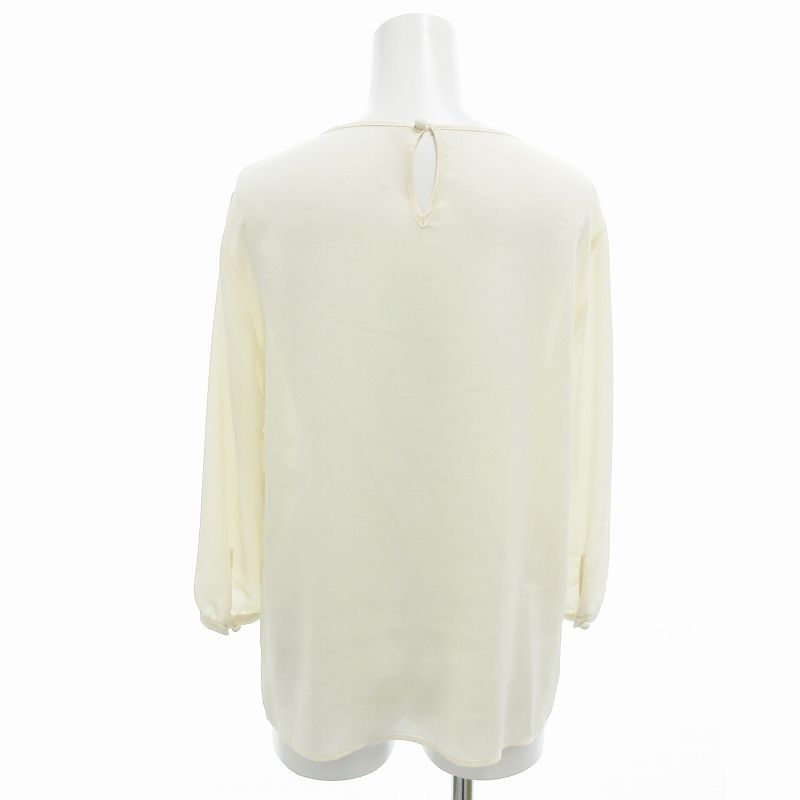 【新品未使用】ANAYI 白ブラウス　38 アナイ ANAYI フリルシャツ ブラウス シアー 長袖 38 白 ホワイト /FF