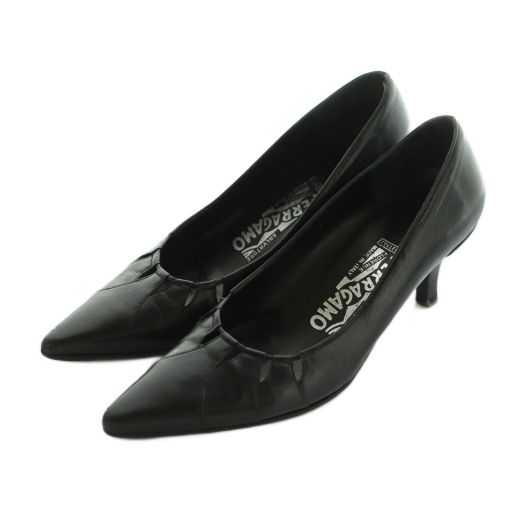 サルヴァトーレフェラガモ Salvatore Ferragamo パンプス ポイン