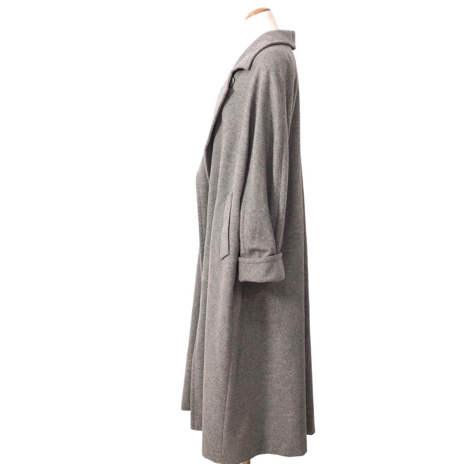 マックスマーラ Max Mara カシミヤ ロングコート 40 グレー レディース