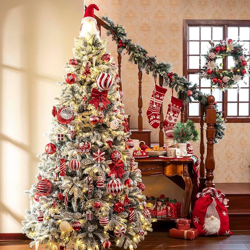 Valery Madelyn クリスマス オーナメント 70個セット 大容量 レッド