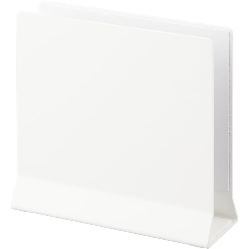 山崎実業(Yamazaki) スリム ノートパソコンスタンド ホワイト 約W16×D5.7×H15.2cm タワー tower ノートPC 収納 縦置き 省スペース 0