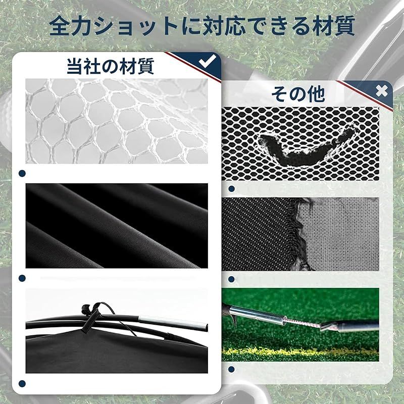 野球 ゴルフネット 3.6x2.1x2m 自宅練習 コンパクト 設置簡単