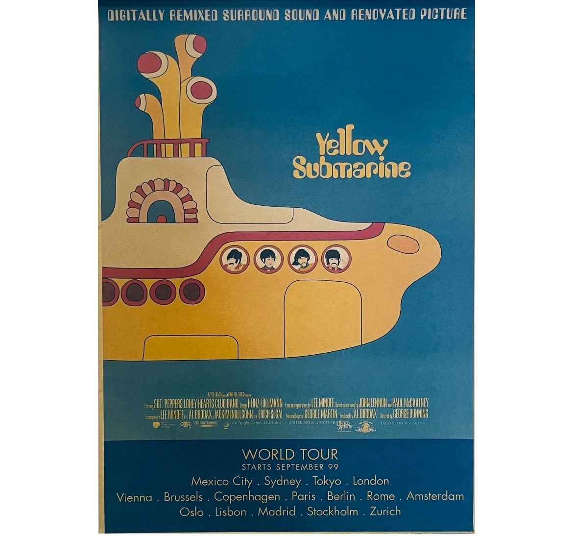 洋画 映画ポスター イエロー サブマリン 洋画 映画ポスター イエロー