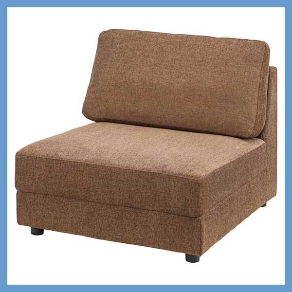 ビッグソファS ゆったりリビングソファシリーズ W86×D98×H83×SH41cm No.442 ブラウン