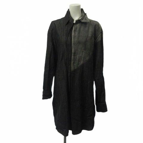 ワイズ Y's ロングシャツ 長袖 USED加工 グレー 1 セール中 Y's for