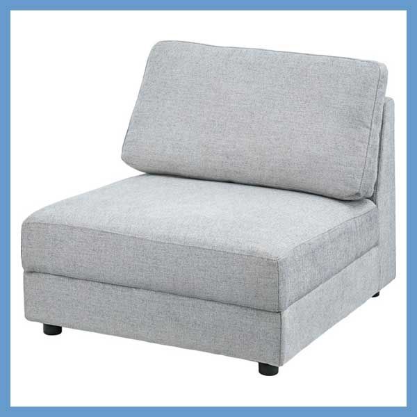 ビッグソファＳ ゆったりリビングソファシリーズ W 86×D 98×H 83×SH 41 cm No.442 グレー